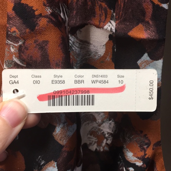 J.Crew Collection Floral Silk Dress Sz 10 NWT! - Picture 4 of 5